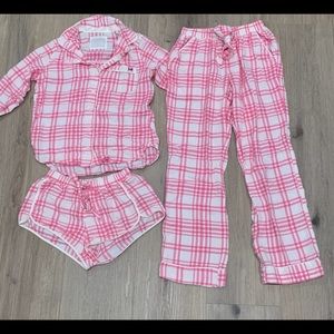 Abercrombie Plaid Pajama Set - Top, Shorts, Pants